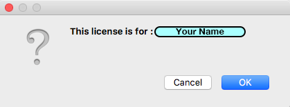 License Confirm