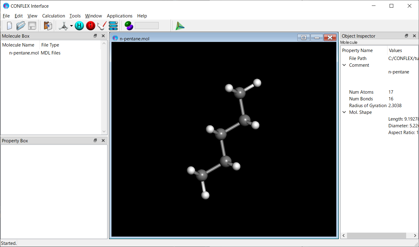 Interface n-pentane